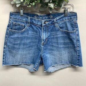 Old Navy Denim Jean Shorts Frayed Hem 10